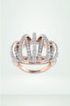 Caged Ring With Multi Diamond Row