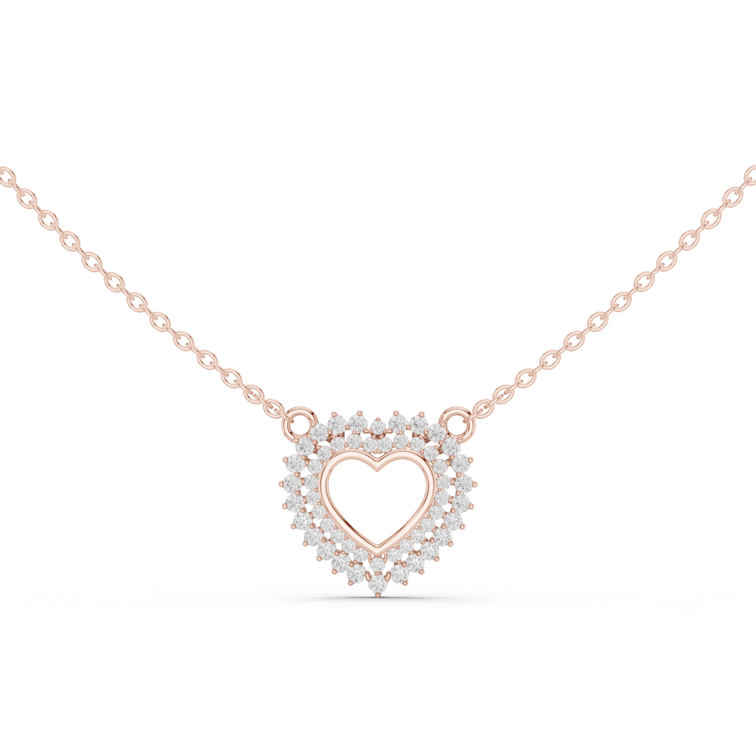Romantic Diamond-Accent Heart Pendant