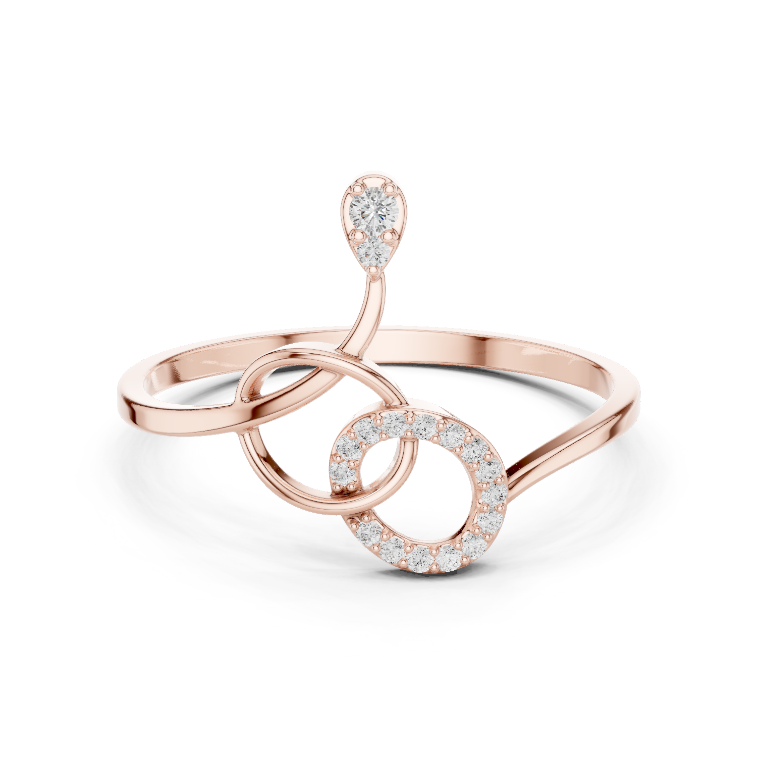 Knot Style Diamond Ring