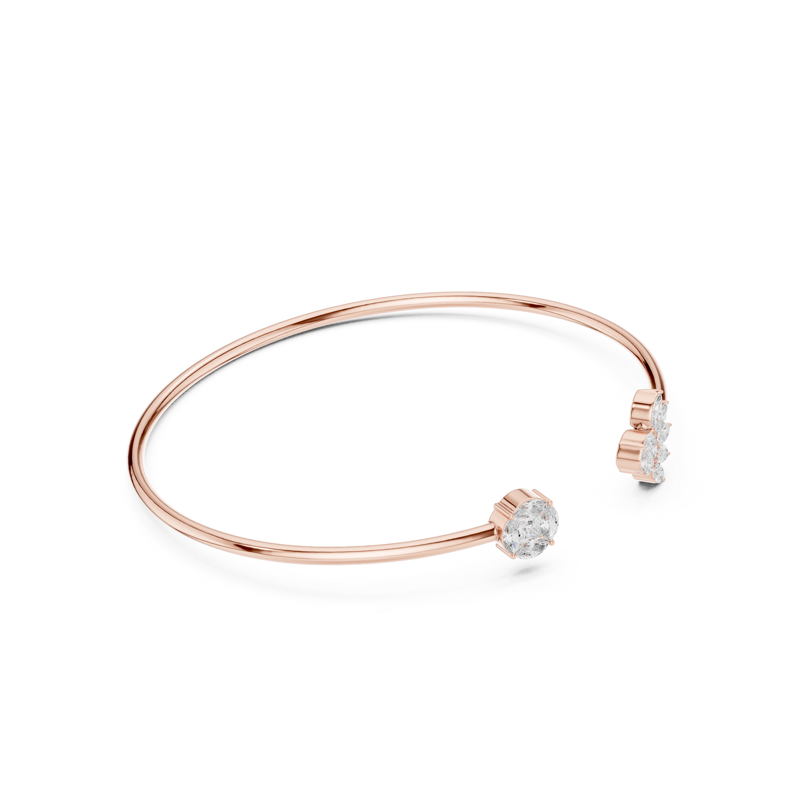 Two-Sided Sparkle Diamond Cuff