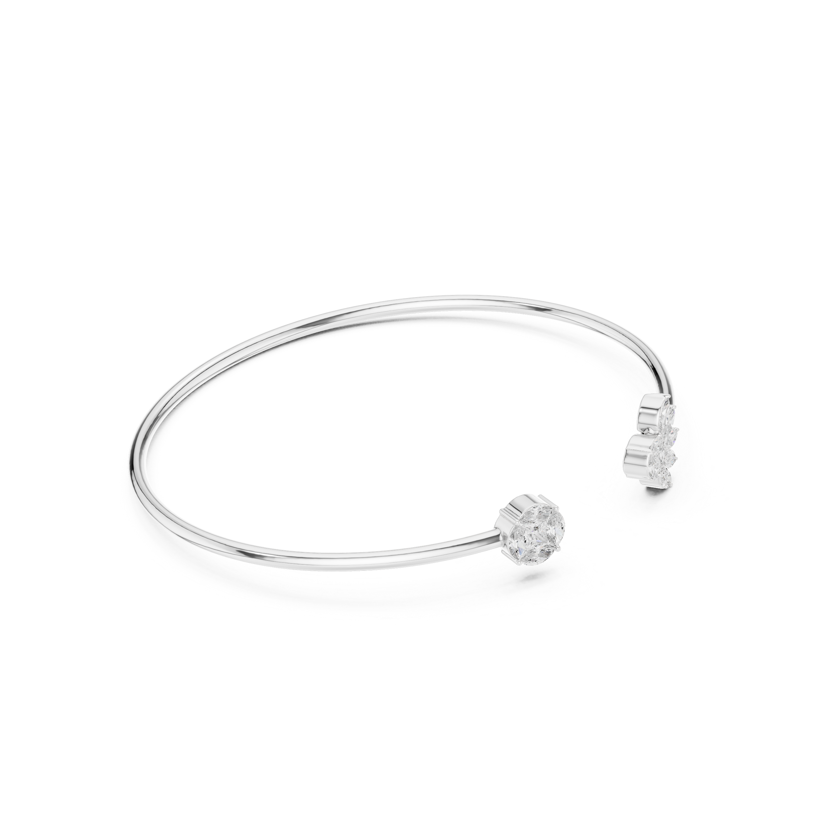 Two-Sided Sparkle Diamond Cuff