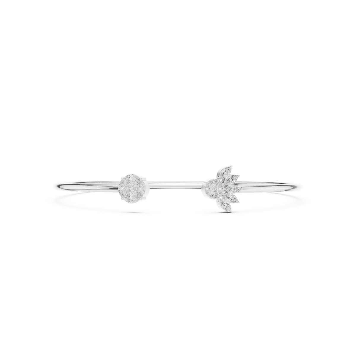 Two-Sided Sparkle Diamond Cuff
