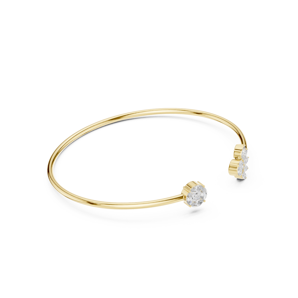 Two-Sided Sparkle Diamond Cuff