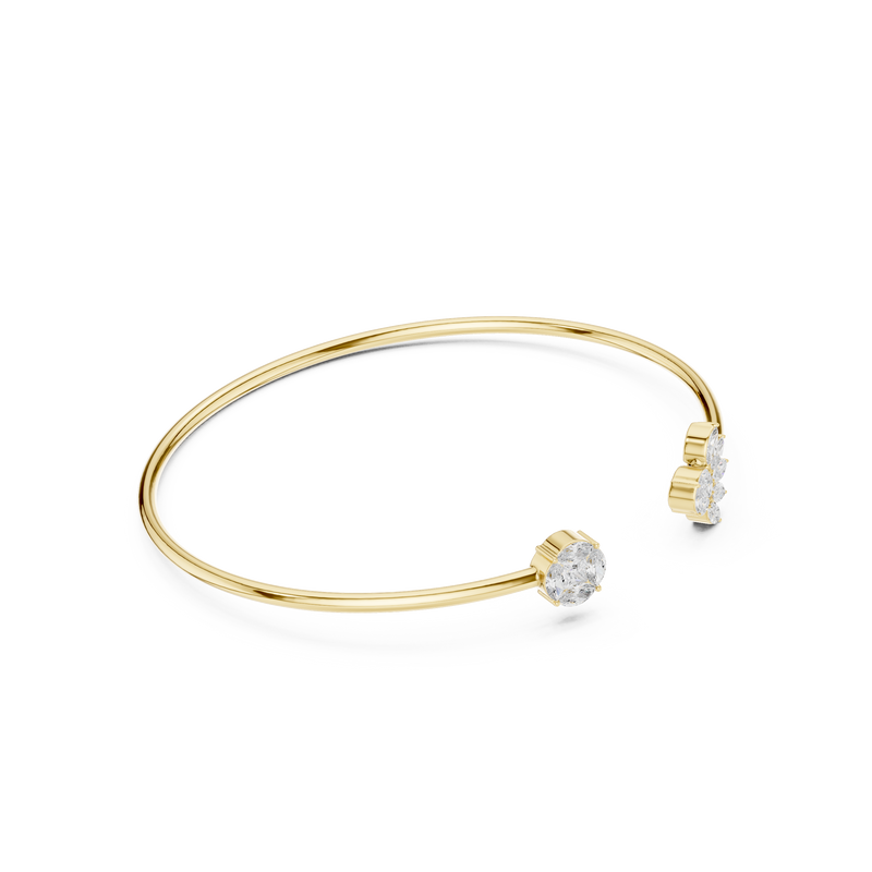 Two-Sided Sparkle Diamond Cuff