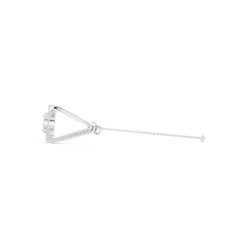 Asymmetrical Cluster Diamond Bracelet