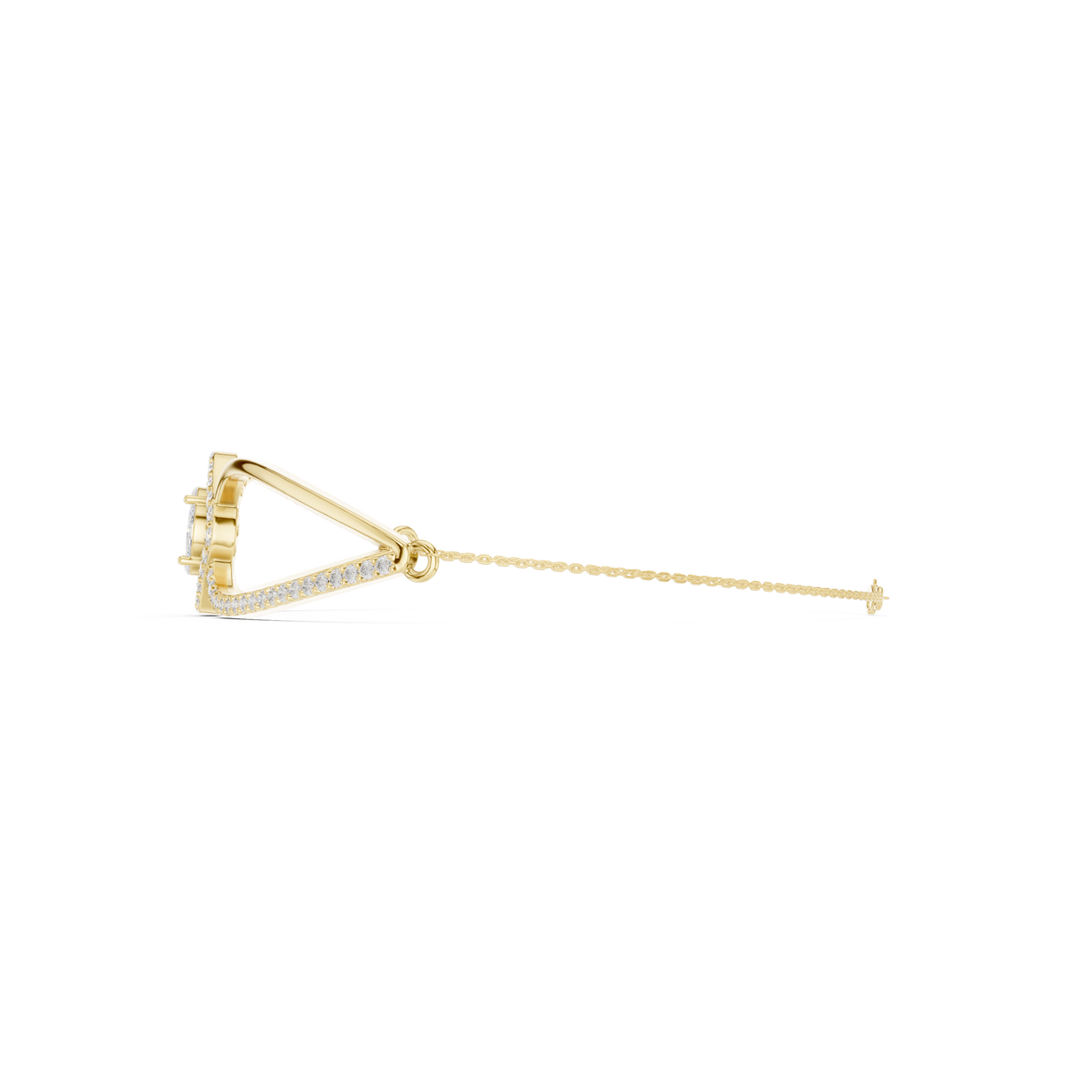 Asymmetrical Cluster Diamond Bracelet