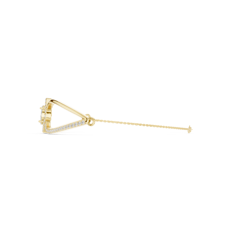 Asymmetrical Cluster Diamond Bracelet