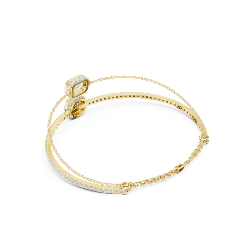 Layered Diamond Duo Bracelet Set
