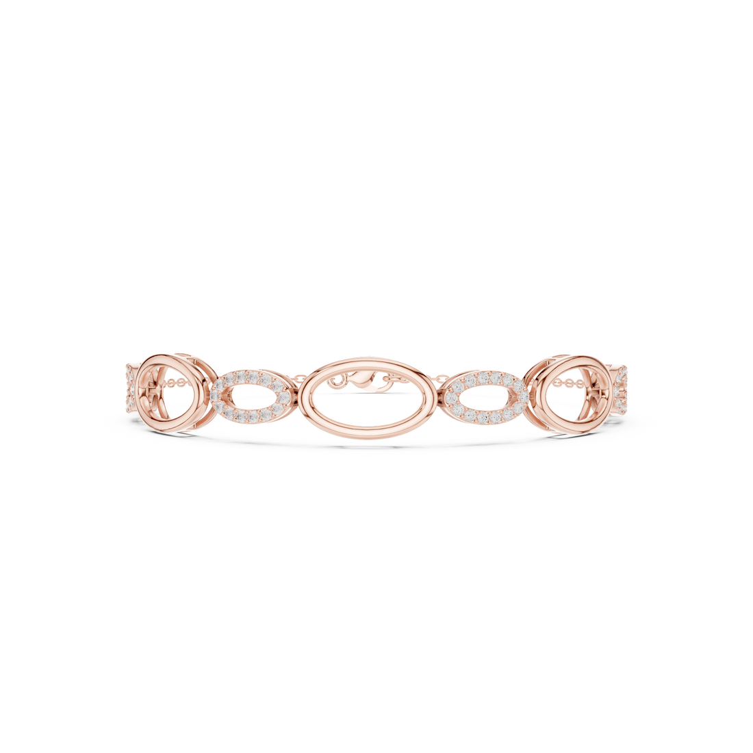 Signature Open Link Pave Bracelet