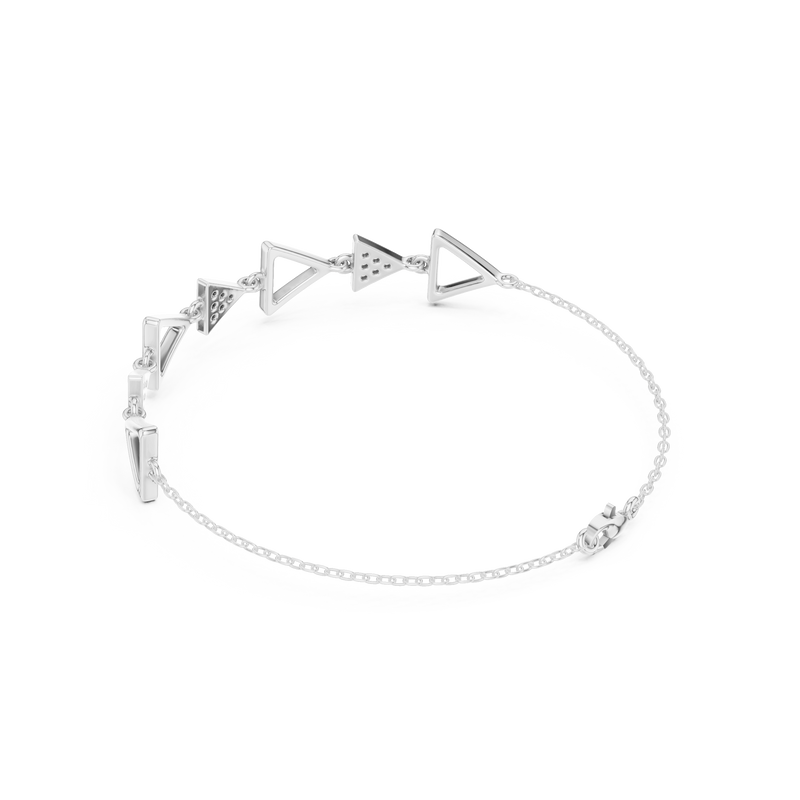 Avant-Garde Triangle Link Bracelet