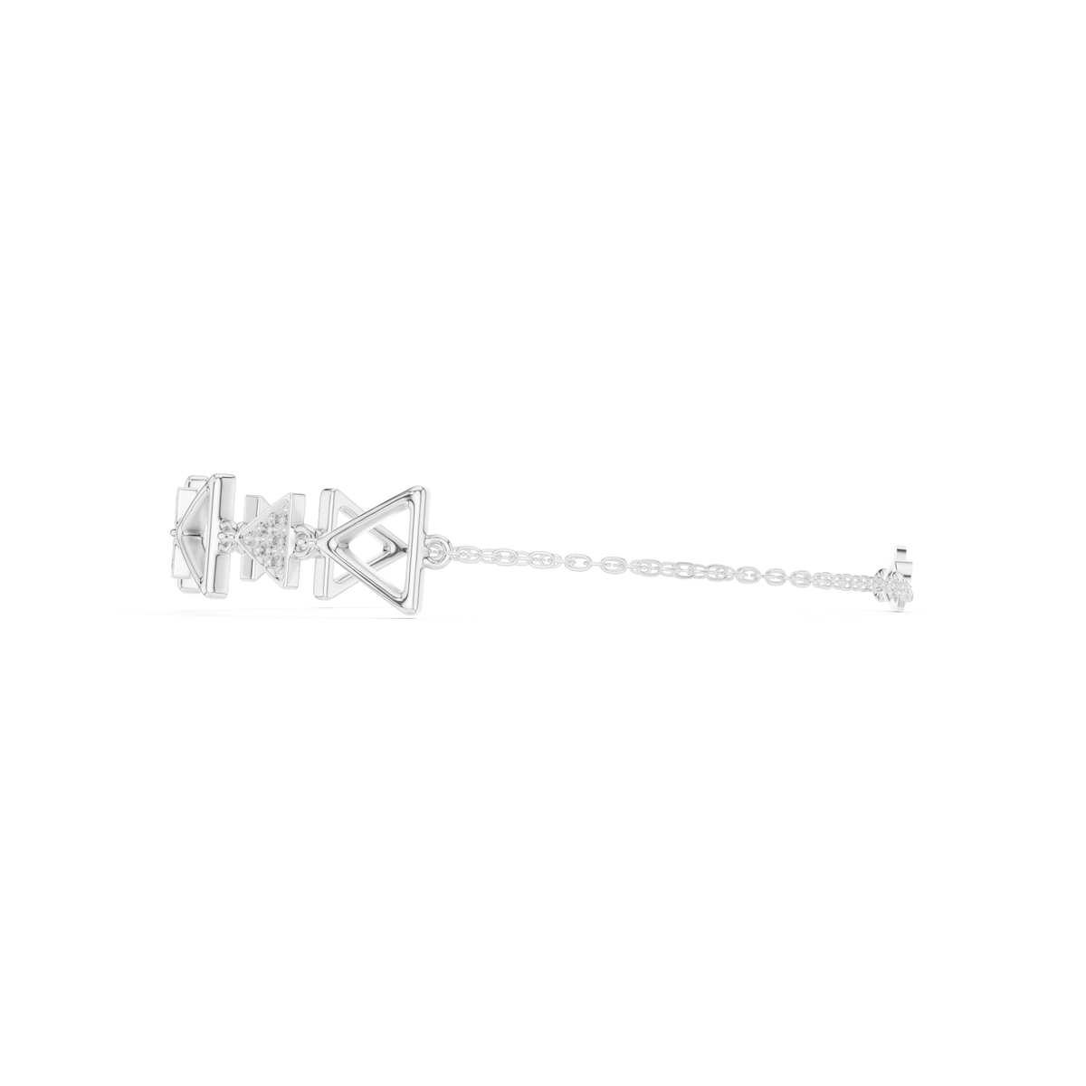 Avant-Garde Triangle Link Bracelet