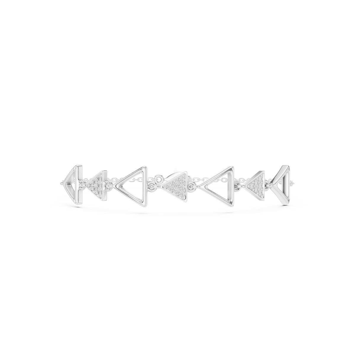 Avant-Garde Triangle Link Bracelet