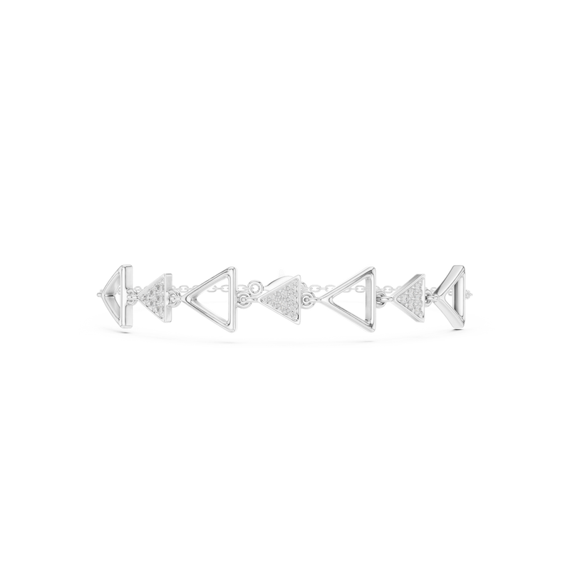 Avant-Garde Triangle Link Bracelet