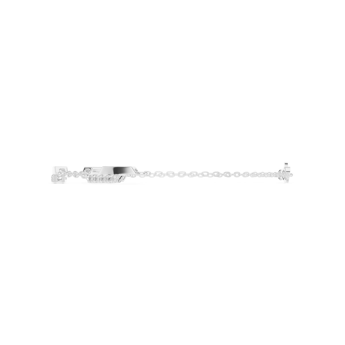 Dainty Diamond Bar Link Bracelet