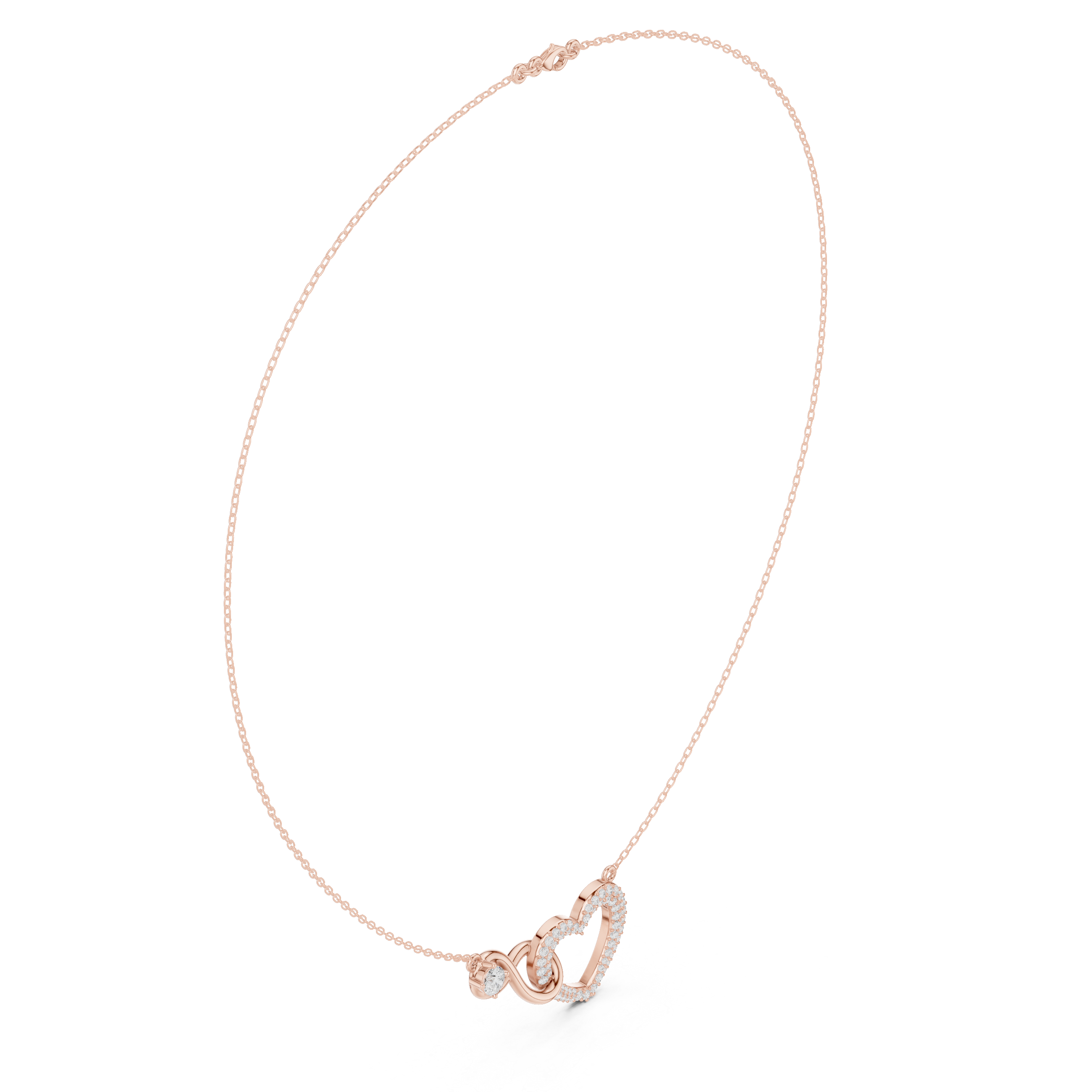 Intertwined Heart & Infinity Pendant