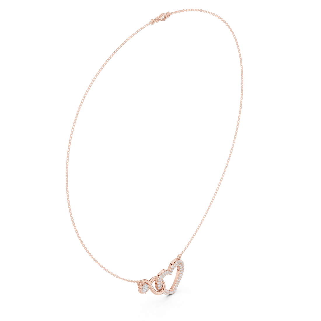 Intertwined Heart & Infinity Pendant
