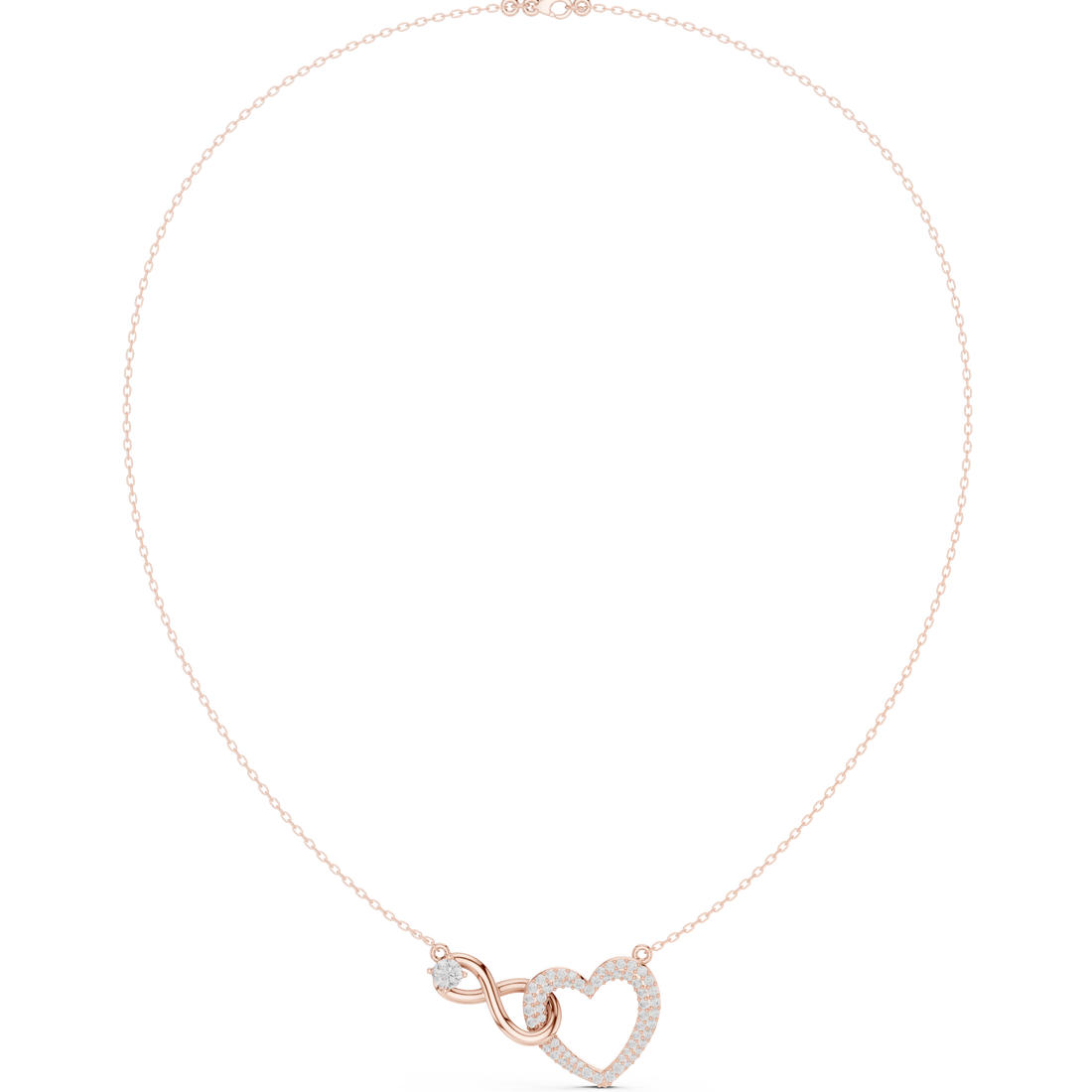 Intertwined Heart & Infinity Pendant