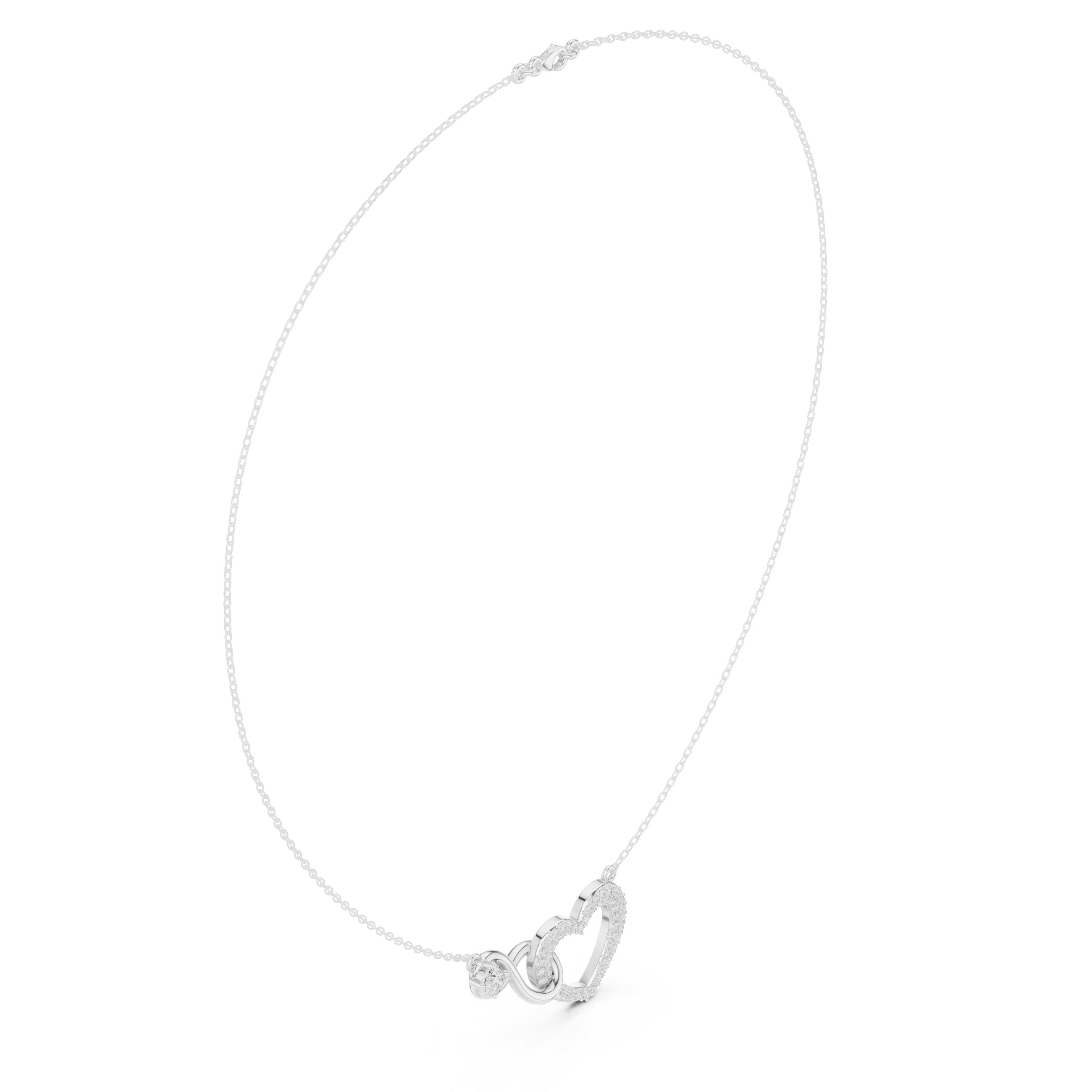 Intertwined Heart & Infinity Pendant