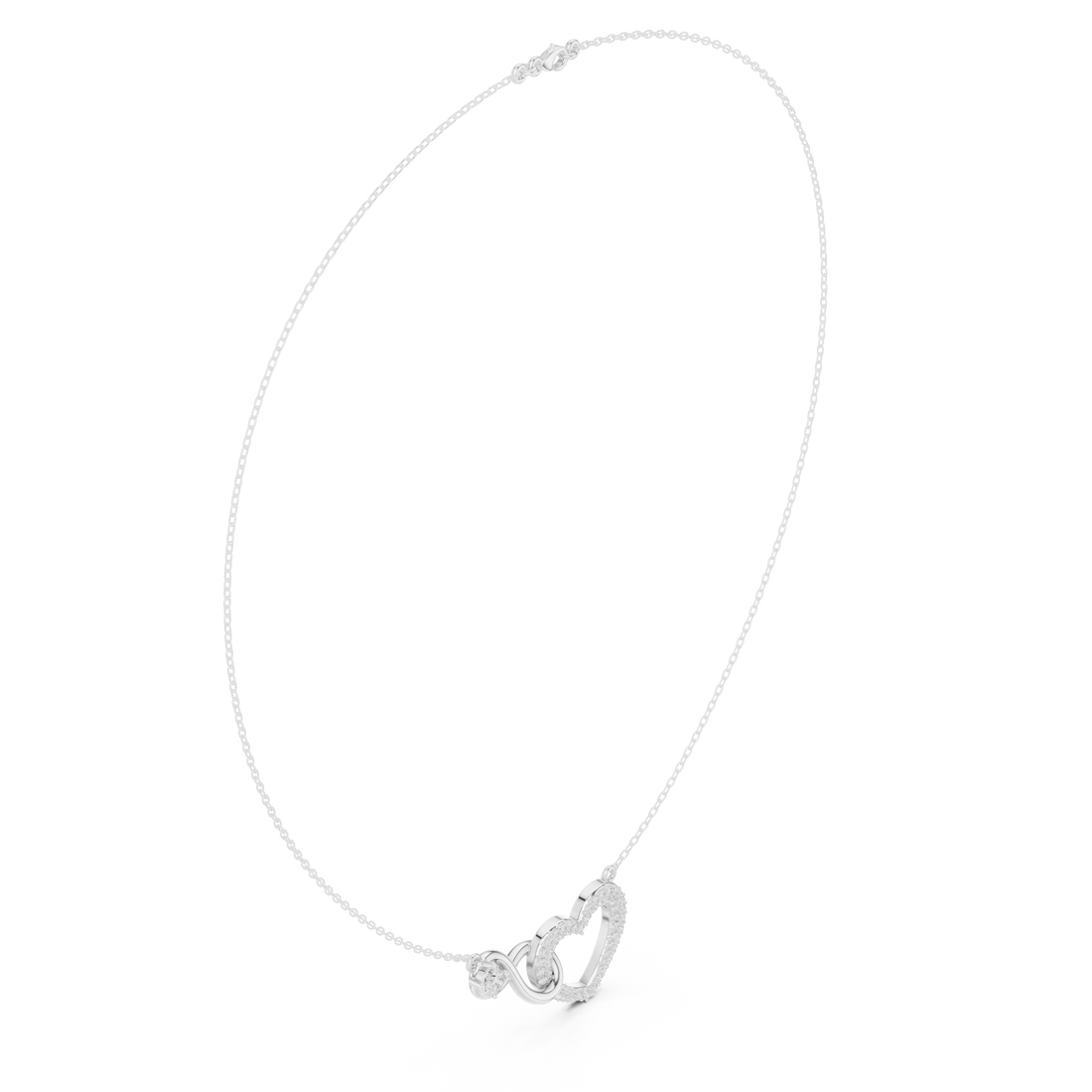 Intertwined Heart & Infinity Pendant