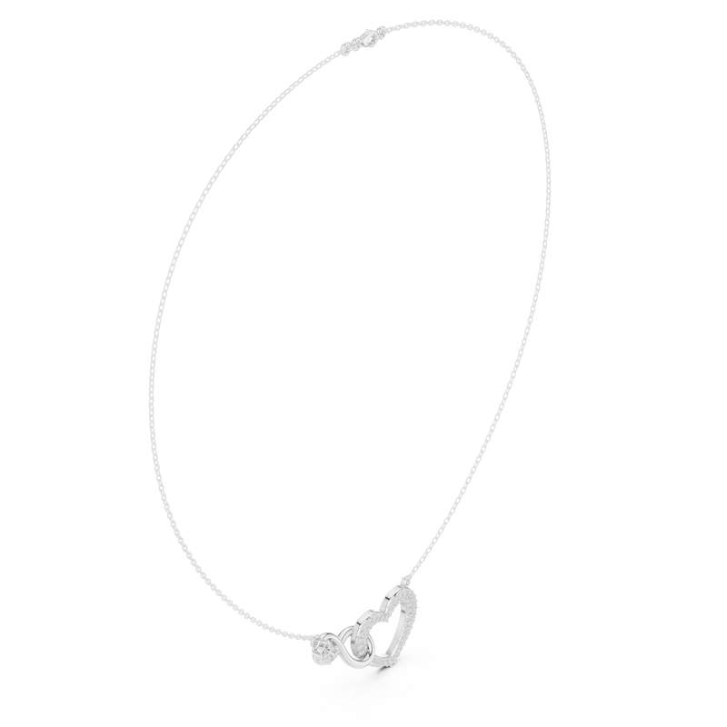 Intertwined Heart & Infinity Pendant