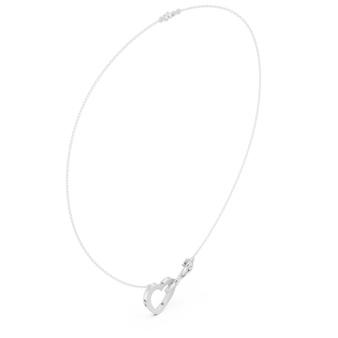 Intertwined Heart & Infinity Pendant