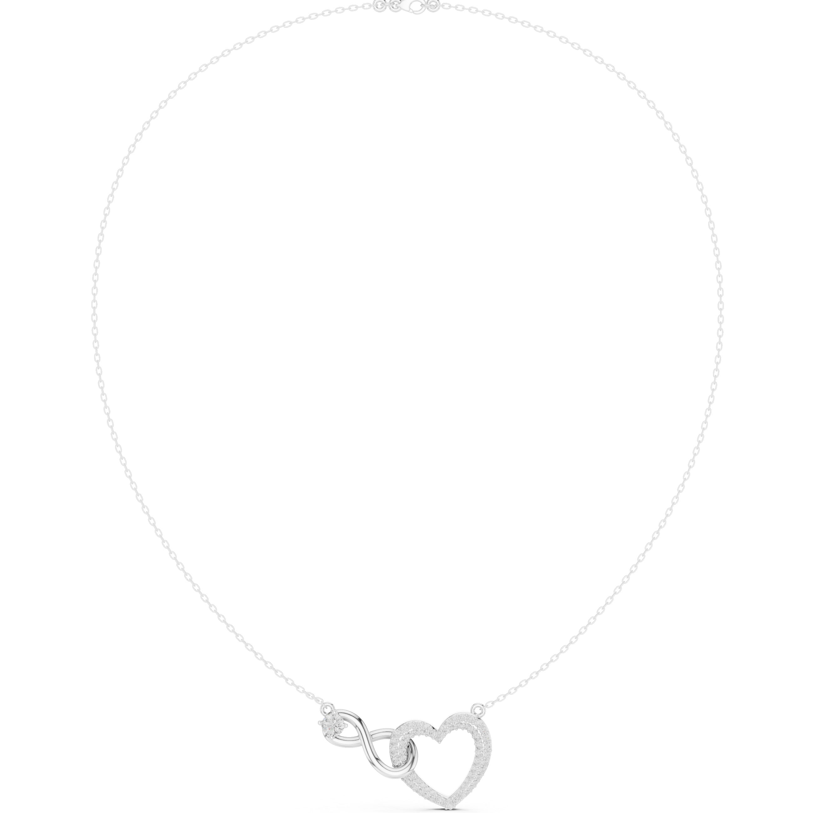 Intertwined Heart & Infinity Pendant