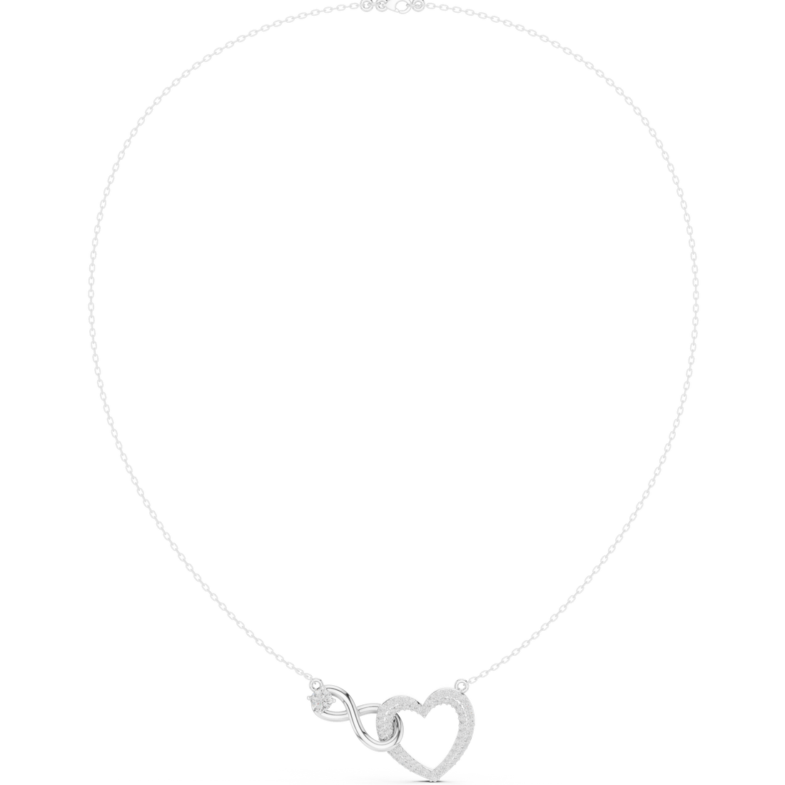 Intertwined Heart & Infinity Pendant