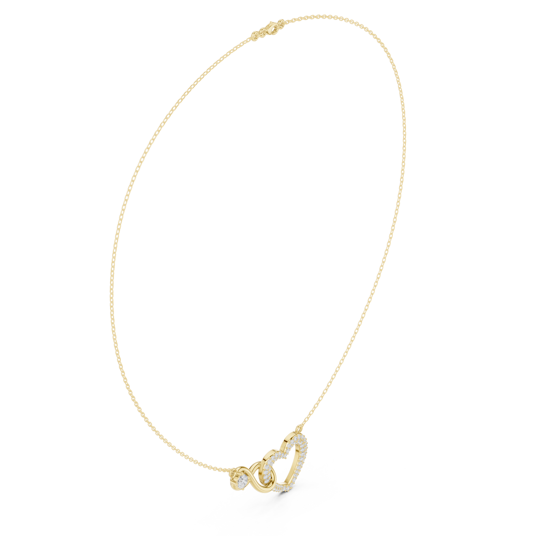Intertwined Heart & Infinity Pendant
