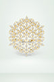 Diamond Floral Cluster Ring