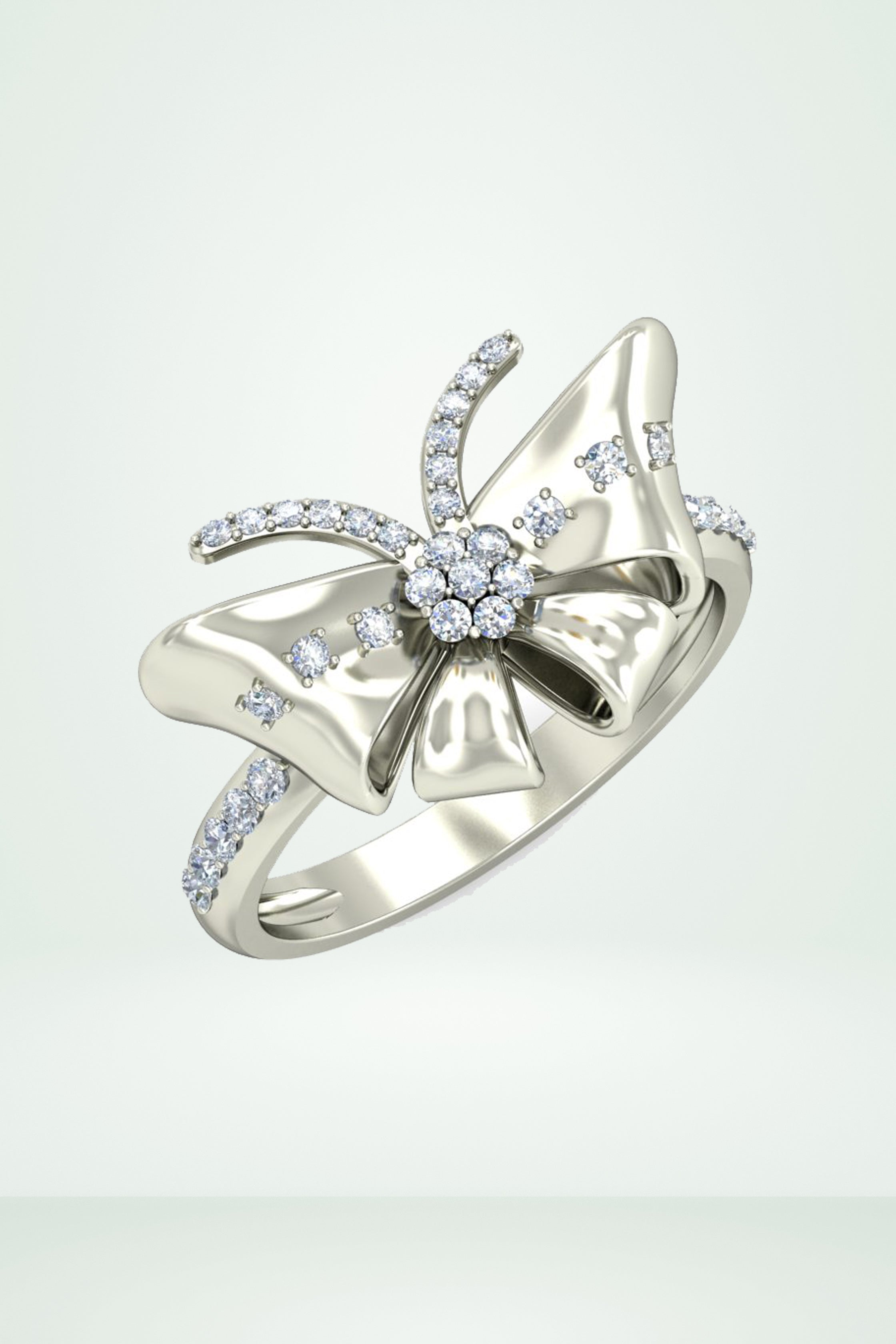 Riaagh Butterfly Design Diamond Ring