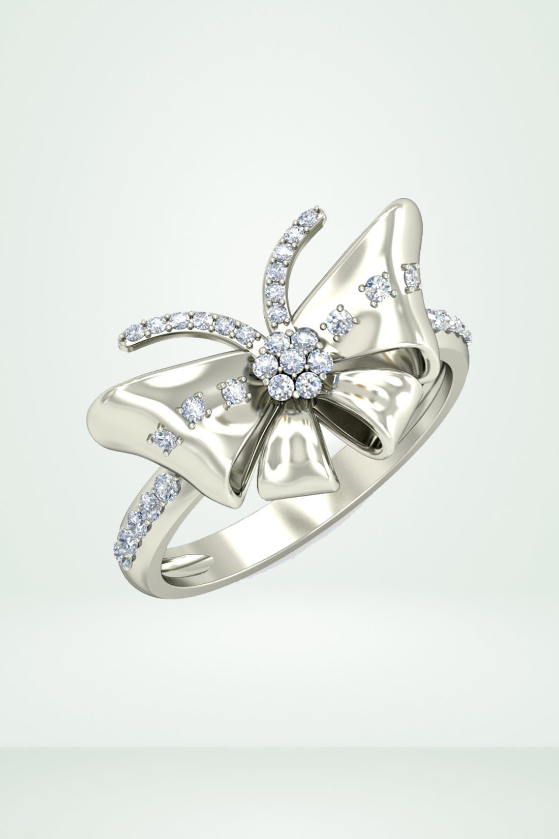 Riaagh Butterfly Design Diamond Ring
