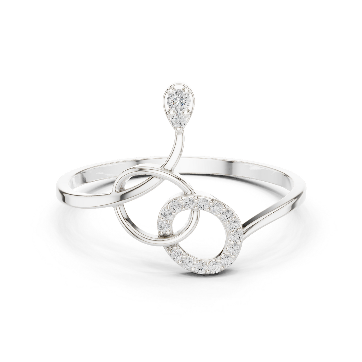 Knot Style Diamond Ring