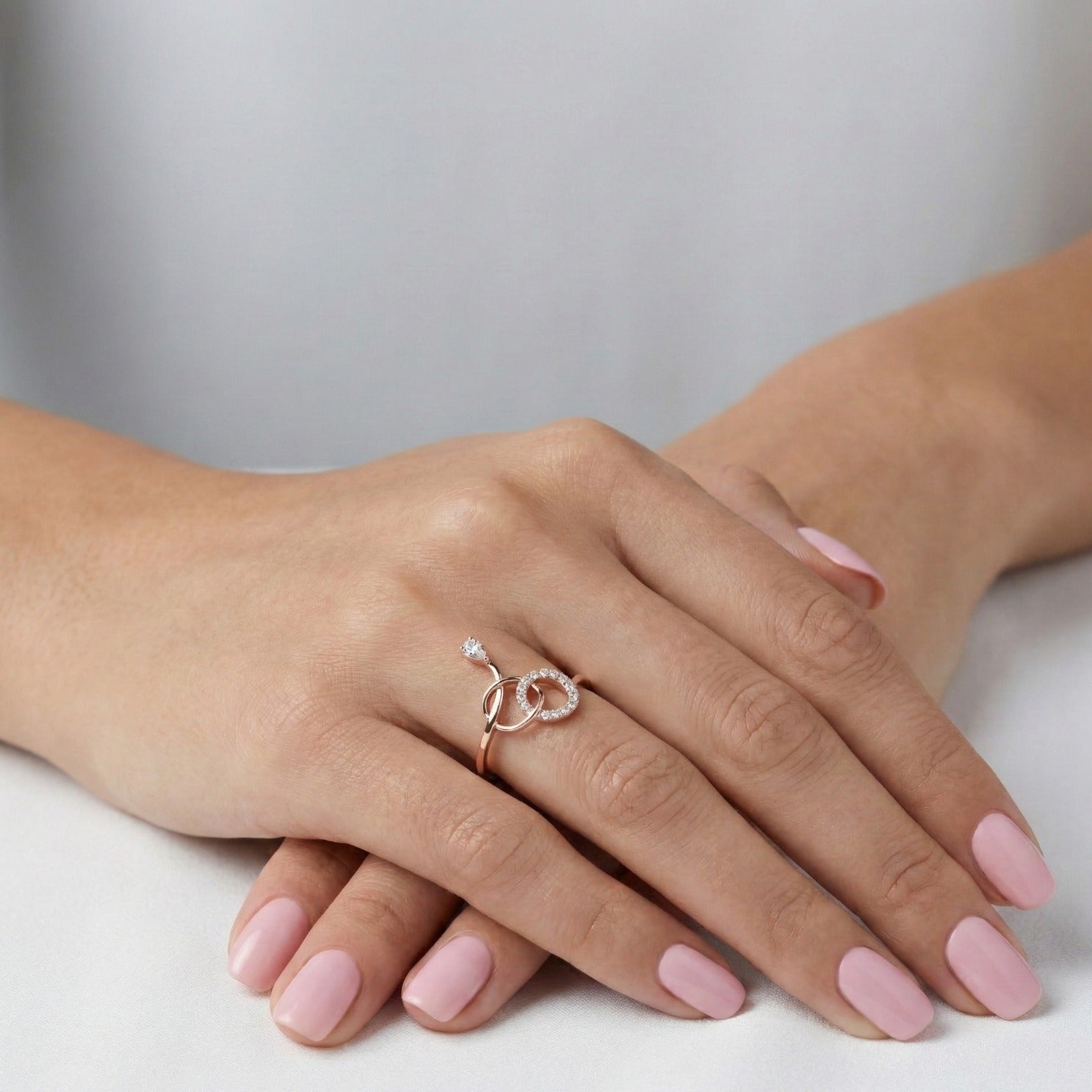 Knot Style Diamond Ring