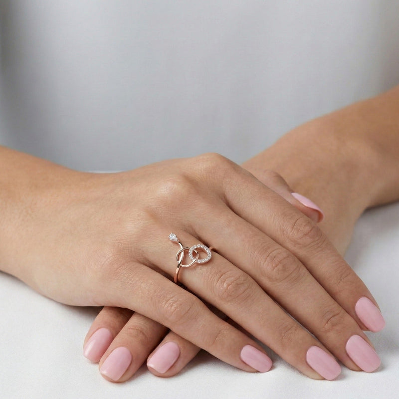 Knot Style Diamond Ring