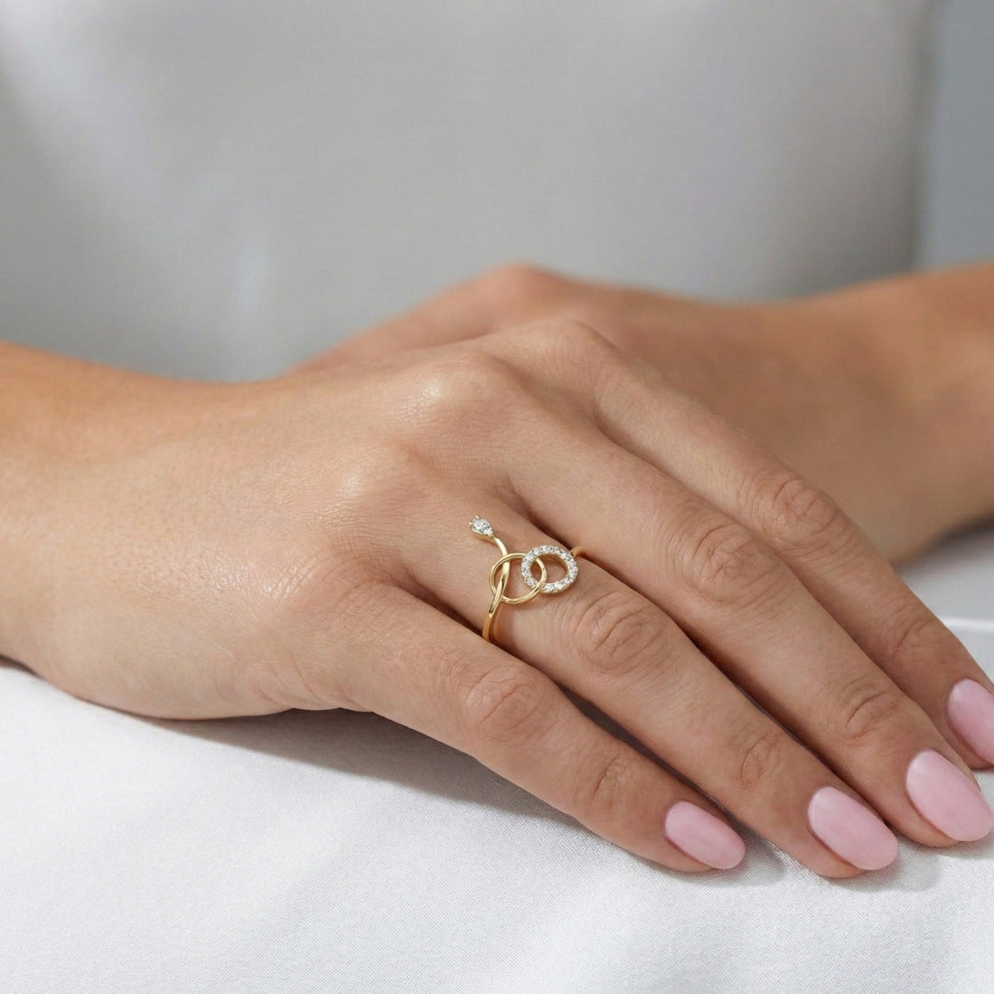 Knot Style Diamond Ring