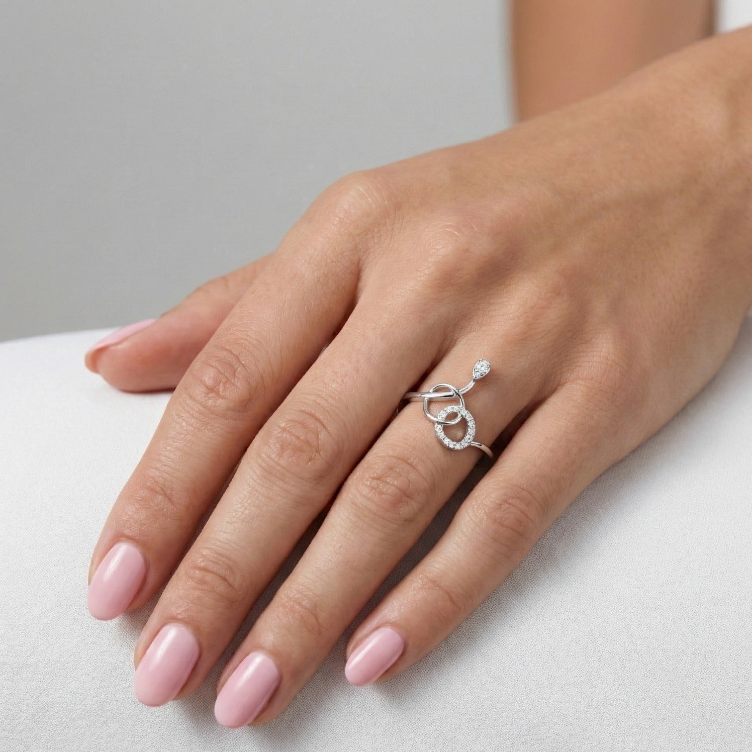 Knot Style Diamond Ring