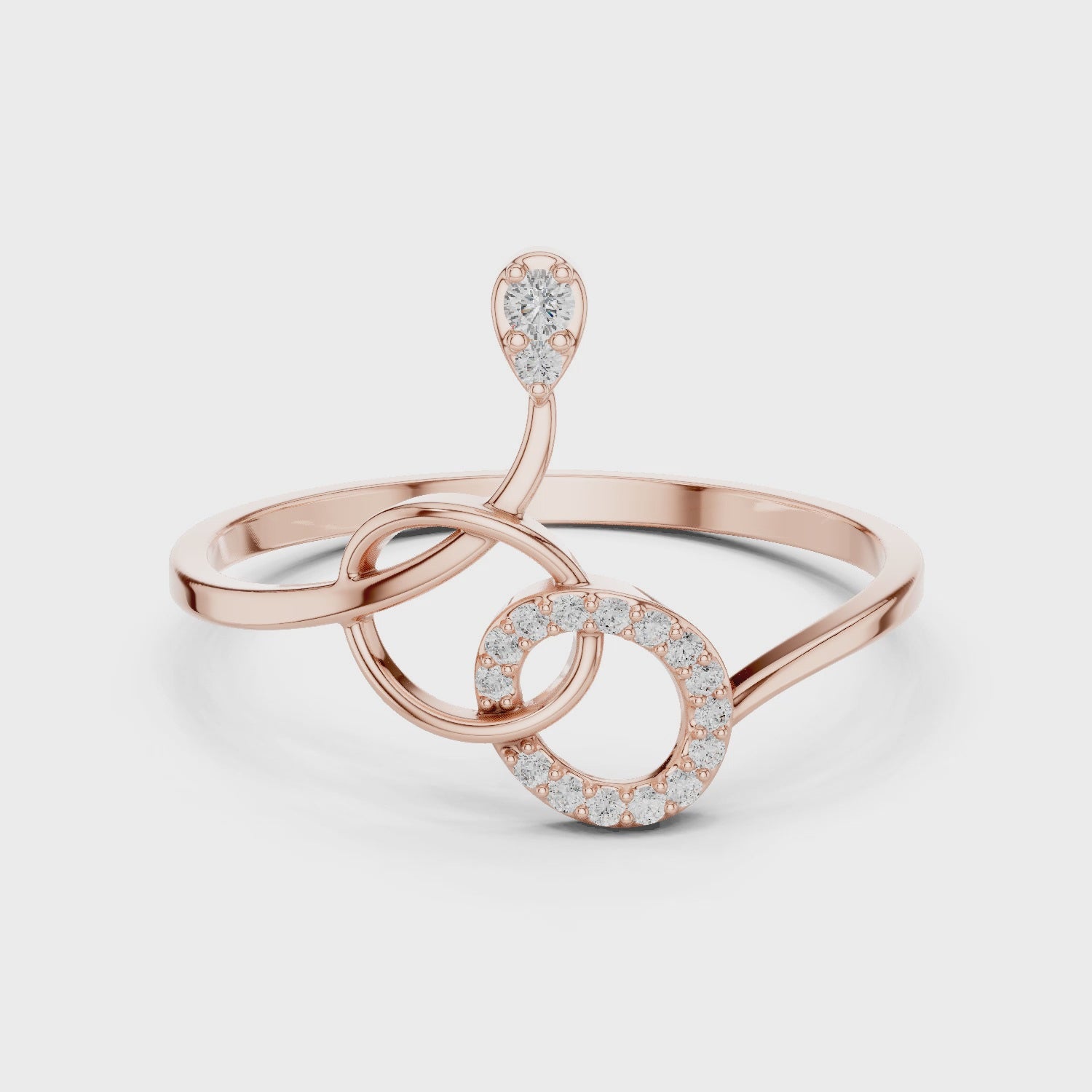 Knot Style Diamond Ring