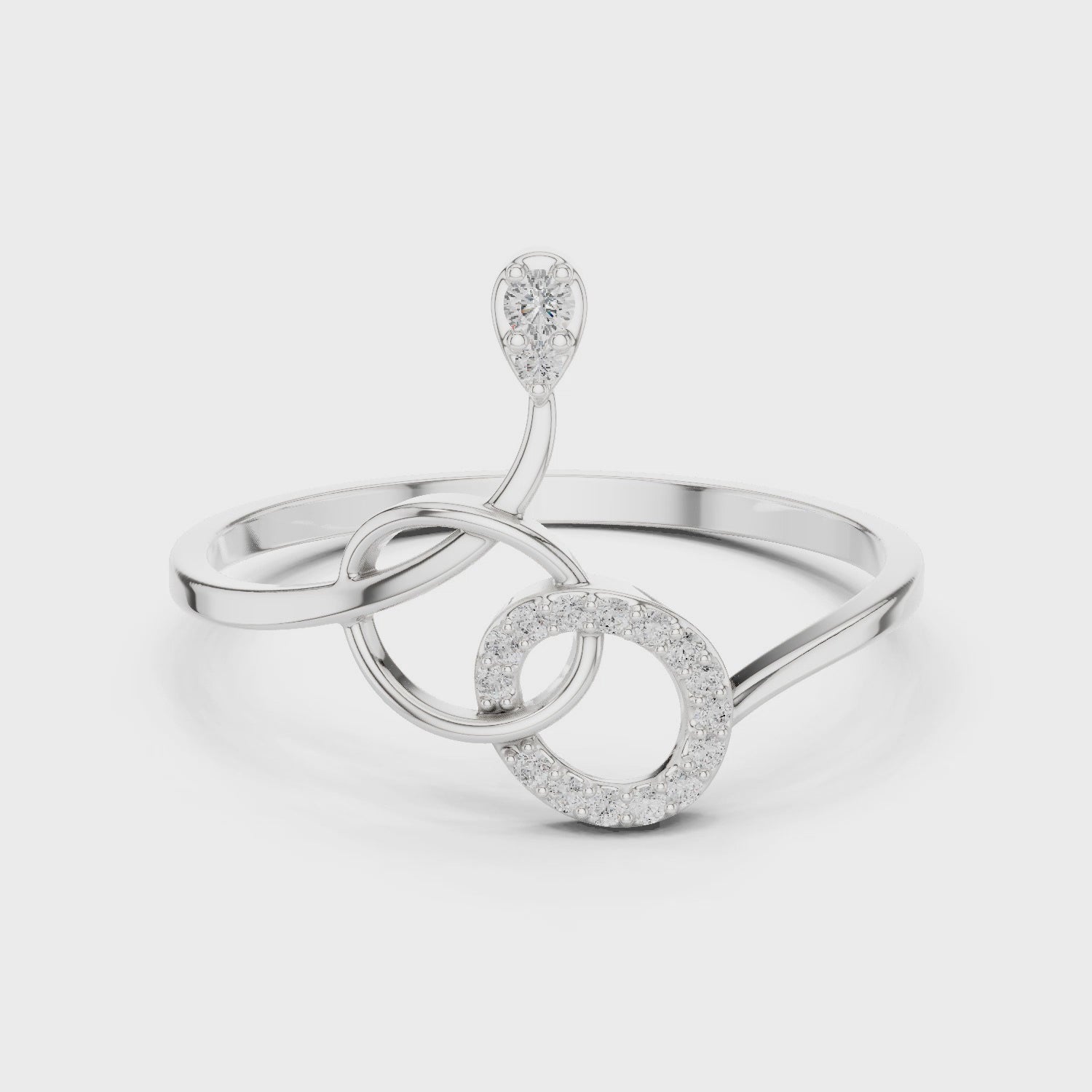 Knot Style Diamond Ring