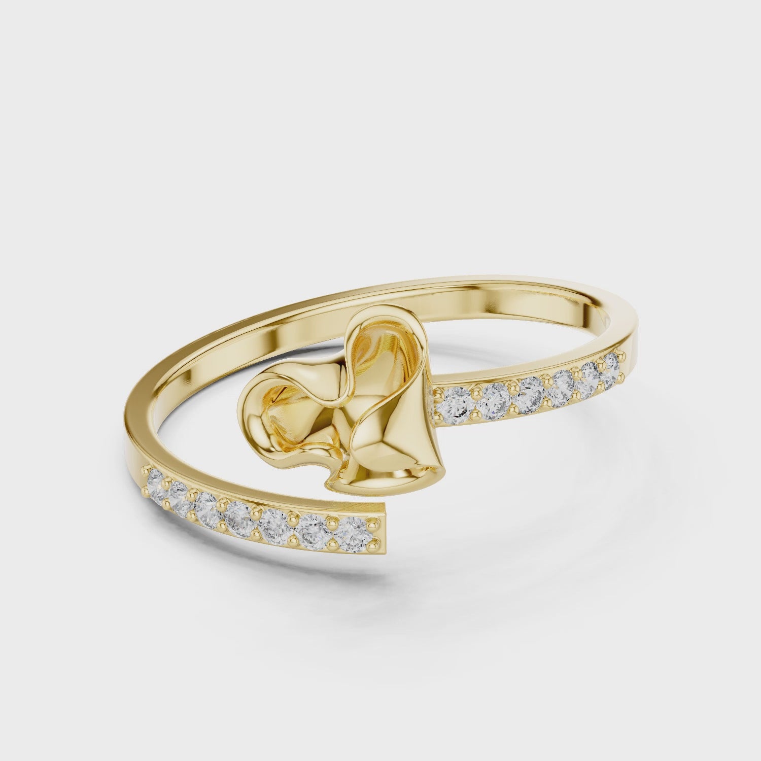 Dainty Crossover Ring