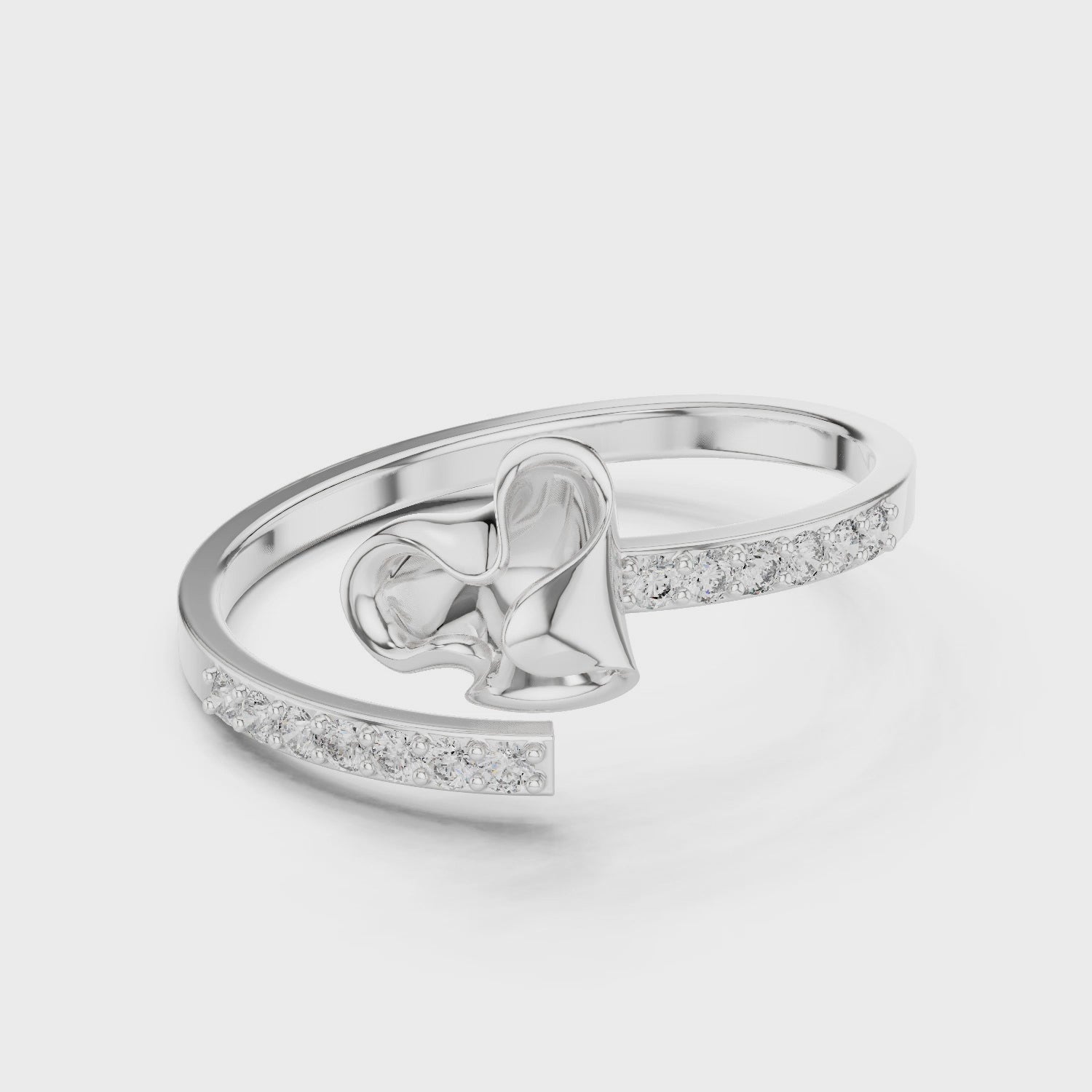 Dainty Crossover Ring