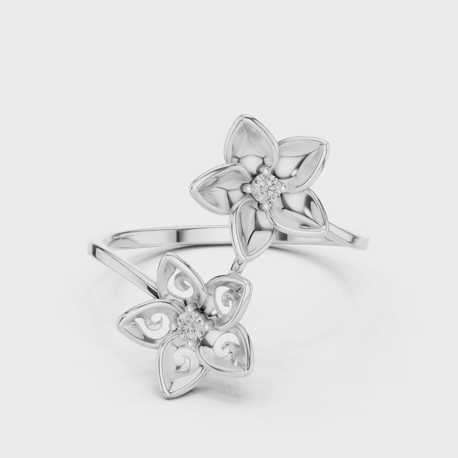 Blossom Dual-Flower Ring