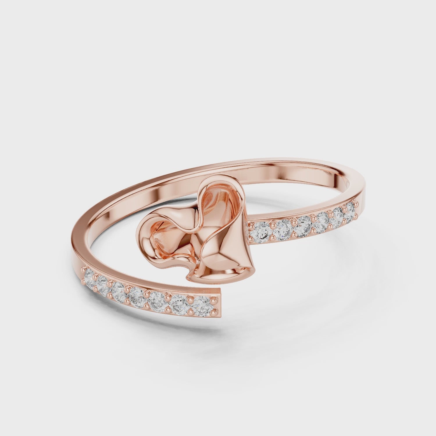 Dainty Crossover Ring