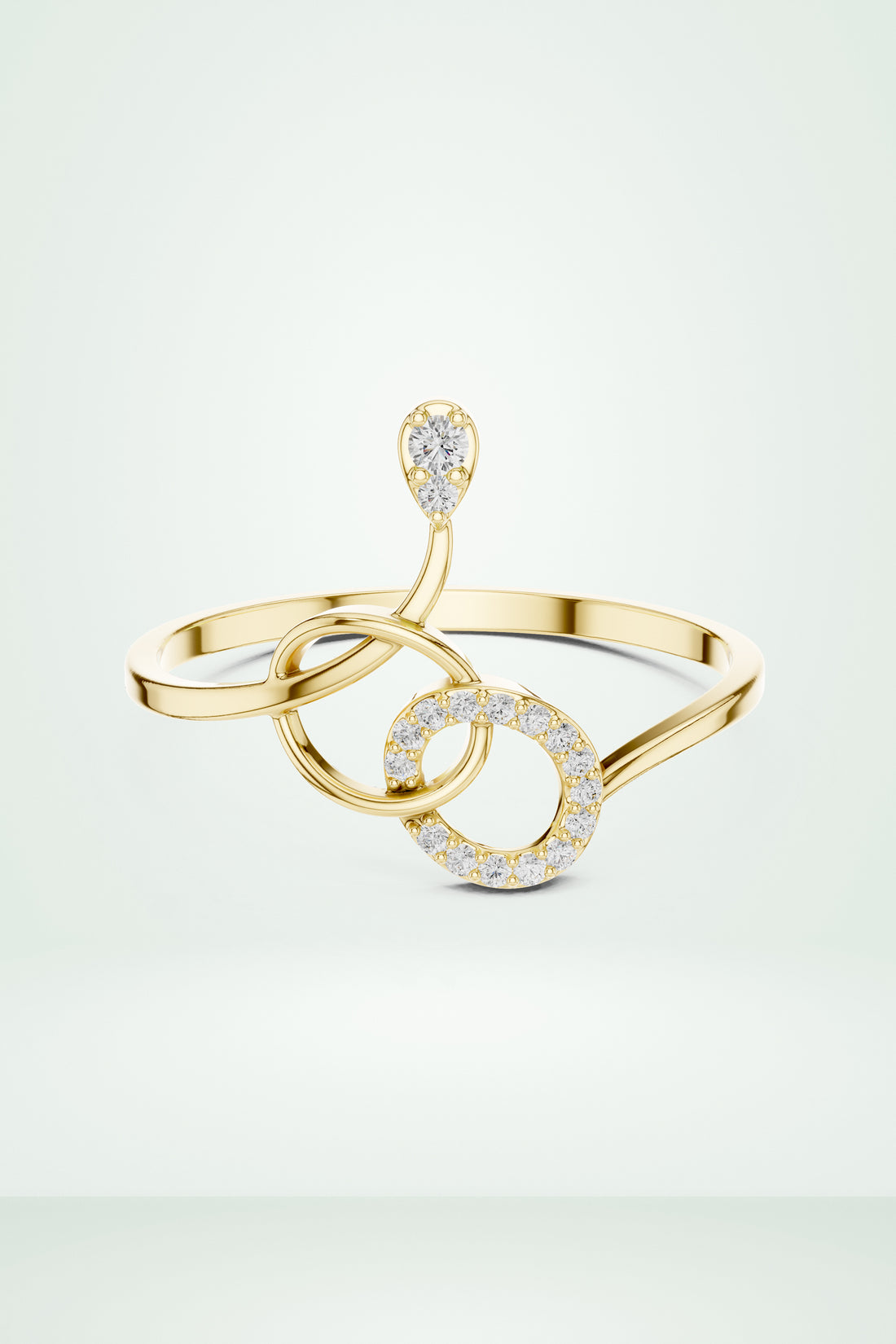 Knot Style Diamond Ring