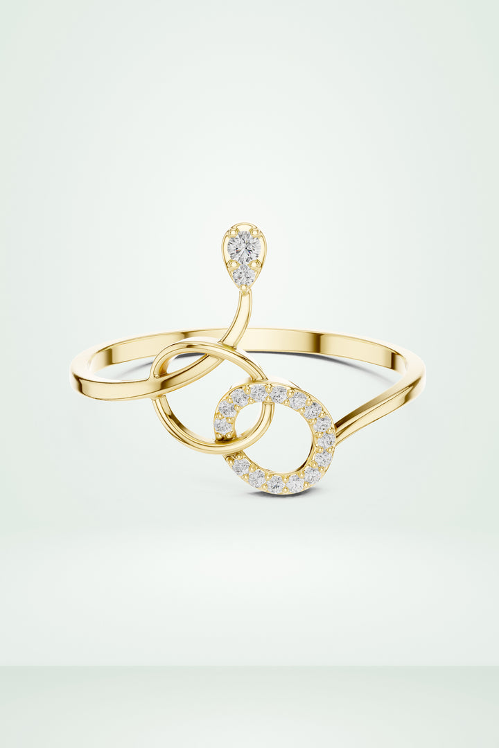 Knot Style Diamond Ring